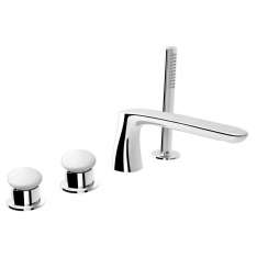 Zestaw wannowy 4-otworowy z główką prysznicową Fir Italia Synergy Stone 95 - 9531404