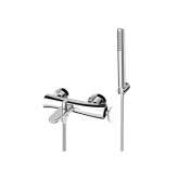 Mosiężna bateria wannowa z przełącznikiem z główką prysznicową Fir Italia Synergy Stone 95 - 9534017