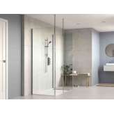 Szklana kabina prysznicowa Walk in Flair Showers 3 Panels Ayo with Floor to Ceiling Bar