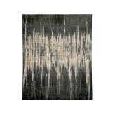 Ręcznie robiony prostokątny dywan z wełny i jedwabiu Floor_Story LAKE