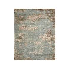 Ręcznie wykonany prostokątny dywan z wełny i jedwabiu Floor_Story MAPS