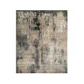 Ręcznie robiony prostokątny dywan z wełny i jedwabiu Floor_Story SEPIA