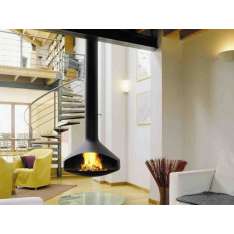 Otwarty, wiszący kominek stalowy Focus creation Ergofocus