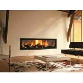 Wbudowany kominek opalany drewnem Focus creation GIGAFOCUS