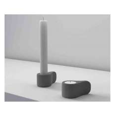 Cementowy świecznik Forma&Cemento VERTEBRA