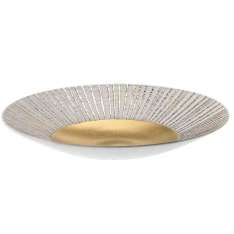 Porcelanowa patera Fos Ceramiche Antithesis Gold and Platinum