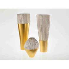 Wazon porcelanowy Fos Ceramiche Antithesis Gold and Platinum