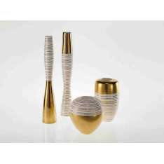 Wazon porcelanowy Fos Ceramiche Antithesis Gold and Platinum