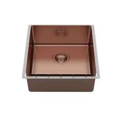 Wbudowany zlewozmywak ze stali nierdzewnej Foster Phantom EDGE 40X40 COPPER BRONZE