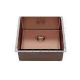Wbudowany zlewozmywak ze stali nierdzewnej Foster Phantom EDGE 40X40 COPPER BRONZE