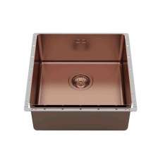 Wbudowany zlewozmywak ze stali nierdzewnej Foster Phantom EDGE 40X40 COPPER BRONZE VINTAGE