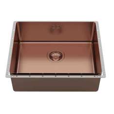 Wbudowany zlewozmywak ze stali nierdzewnej Foster Phantom EDGE 50X40 COPPER BRONZE VINTAGE