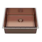 Wbudowany zlewozmywak ze stali nierdzewnej Foster Phantom EDGE 50X40 COPPER BRONZE VINTAGE