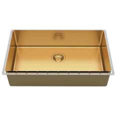 Wbudowany zlewozmywak ze stali nierdzewnej Foster Phantom EDGE 71X40 GOLD