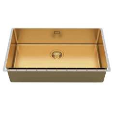 Wbudowany zlewozmywak ze stali nierdzewnej Foster Phantom EDGE 71X40 GOLD VINTAGE
