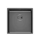 Pojedynczy zlewozmywak ze stali nierdzewnej montowany na równi z blatem Foster Skin 40X40 R12 S/T GUNMETAL
