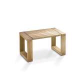 Prostokątny stolik ogrodowy z drewna tekowego Fueradentro MESITA 45 LOUNGE TEAK