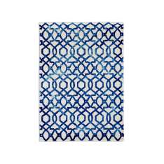 Prostokątny dywanik wełniany o geometrycznych kształtach G.T.Design Casablanca