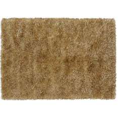 Prostokątny dywanik poliestrowy w jednolitym kolorze G.T.Design Le Materie Poliestere ORO ANTICO