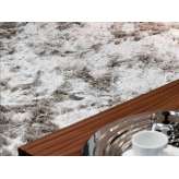 Ręcznie wykonany dywanik poliestrowy w jednolitym kolorze G.T.Design Le Materie Sottile