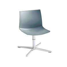 Obrotowe krzesło biurowe z technopolimeru z podstawą 4-Spoke Gaber KANVAS 2 L