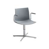 Krzesło biurowe z technopolimeru z podstawą 4-Spoke i podłokietnikami Gaber KANVAS 2 L BR