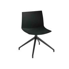 Obrotowy fotel biurowy z technopolimeru na kozłach Gaber KANVAS 2 U