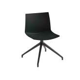 Obrotowy fotel biurowy z technopolimeru na kozłach Gaber KANVAS 2 U