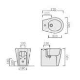 Bidet ceramiczny Galassia Midas 9908