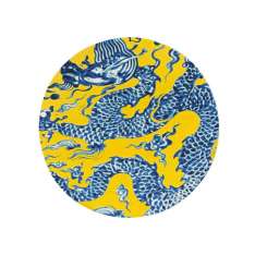Dywanik wełniany okrągły GAN BLUE CHINA AMARILLO
