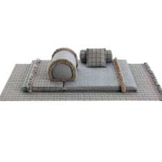 Duży materac ogrodowy z polipropylenu do zastosowań zewnętrznych GAN Garden Layers BLUE