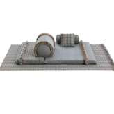 Duży materac ogrodowy z polipropylenu do zastosowań zewnętrznych GAN Garden Layers BLUE