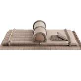 Duży materac ogrodowy z polipropylenu do zastosowań zewnętrznych GAN Garden Layers TERRACOTTA