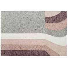 Ręcznie wykonany prostokątny dywanik GAN Nuances BURGUNDY