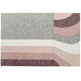 Ręcznie wykonany prostokątny dywanik GAN Nuances BURGUNDY