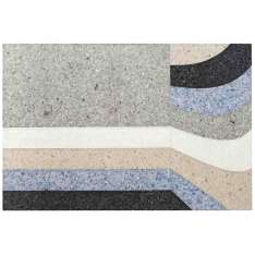 Ręcznie wykonany prostokątny dywanik GAN Nuances VOLCANO