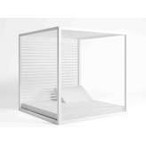 Leżak ogrodowy z baldachimem z aluminium lakierowanego termicznie Gandiablasco Daybed