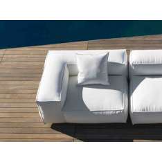 Narożny fotel ogrodowy z tkaniny Gart Mediterraneo