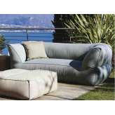 Dwuosobowa sofa ogrodowa z tkaniny Gart Puffone