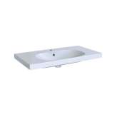 Umywalka z gresu porcelanowego z wbudowanym blatem Geberit Acanto