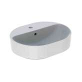 Umywalka nablatowa z gresu porcelanowego z przelewem Geberit VariForm