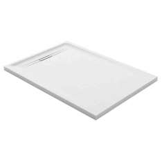 Brodzik prostokątny antypoślizgowy z żywicy kamiennej Geberit SESTRA