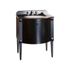 Pojedyncza szafka pod umywalkę w stylu klasycznym Gentry Home Chester ! Single Vanity unit Black