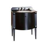 Pojedyncza szafka pod umywalkę w stylu klasycznym Gentry Home Chester ! Single Vanity unit Black