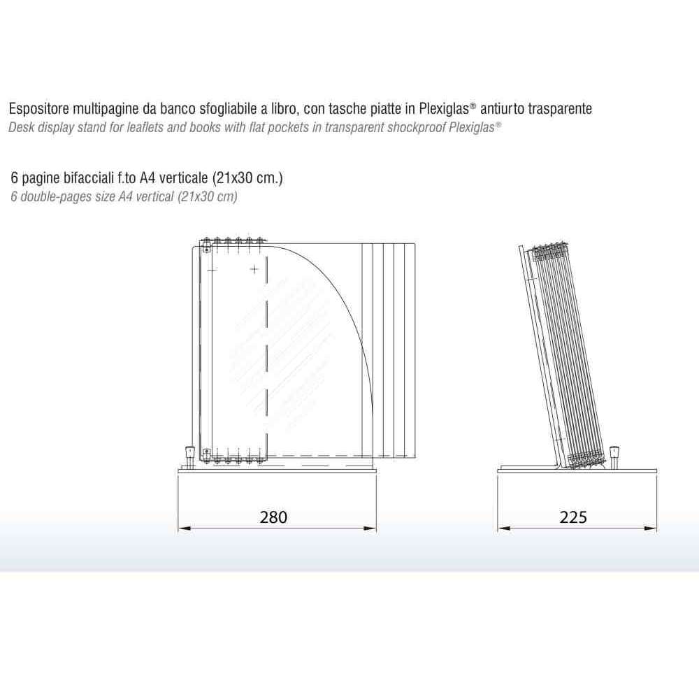 W-BOOK Espositore multipagine a libro By GEPROM design