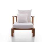 Fotel ogrodowy z tkaniny Gervasoni INOUT 06