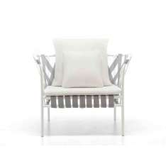 Fotel aluminiowy z podłokietnikami Gervasoni INOUT 851