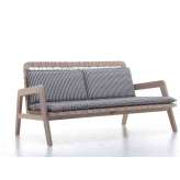 Sofa ogrodowa z drewna tekowego Gervasoni INOUT 863