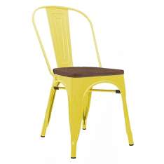 Krzesło Tower Wood żółte - sosna antyczna | metal