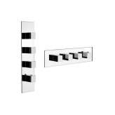 Metalowa bateria prysznicowa 4-otworowa Gessi QUADRO WELLNESS